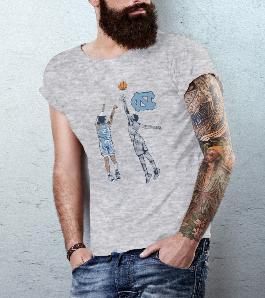 Caleb Love Nothing But Love UNC Basketball Jump Shot Iconic UNC T-Shirt