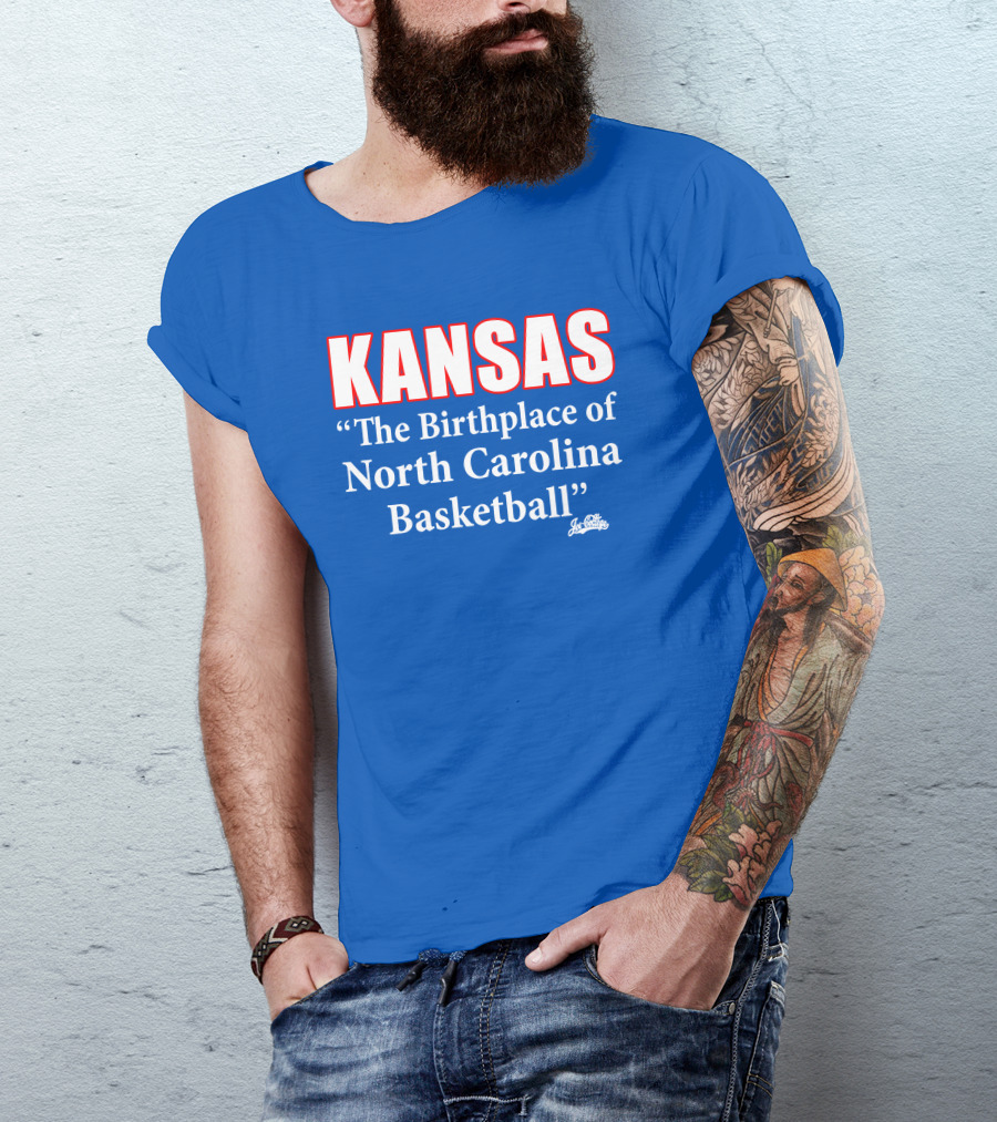 Kansas The Birthplace Of North Carolina Basketball T-Shirt