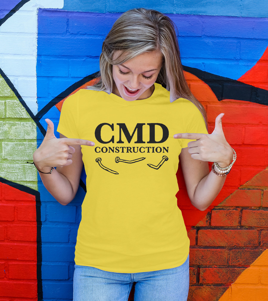 CMD Construction Nails Dude Dad Shop T-Shirt