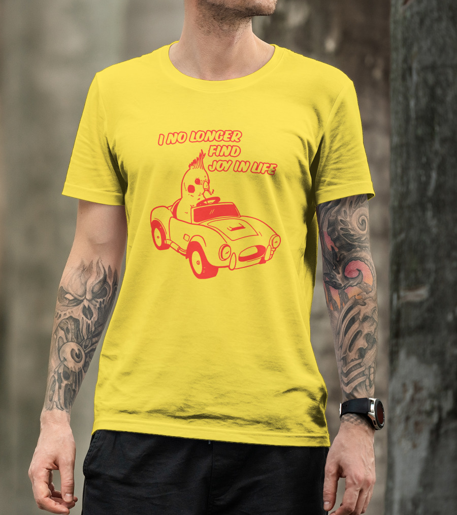 I No Longer Find Joy In Life With Driving Bird In Car T-Shirt