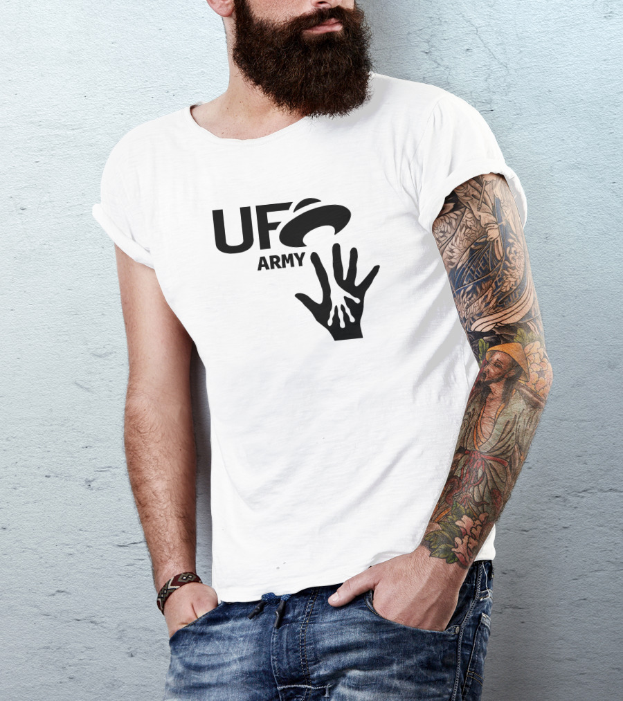 Ufo Army We Honking We Bonking Alien Hands T-Shirt