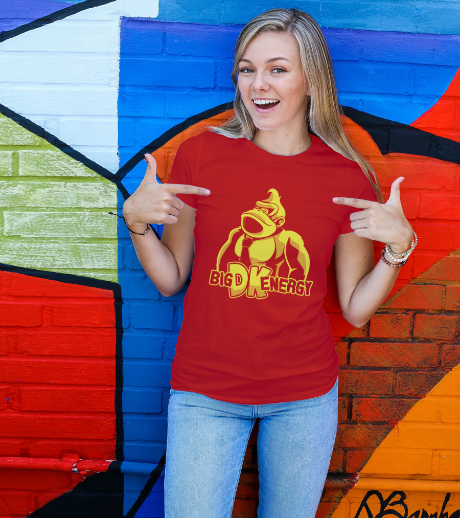 Punch Store Big DK Energy Gorilla Retro Gaming Inspired T-Shirt
