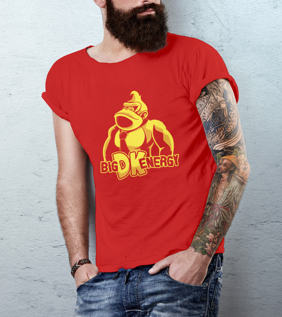 Punch Store Big DK Energy Gorilla Retro Gaming Inspired T-Shirt