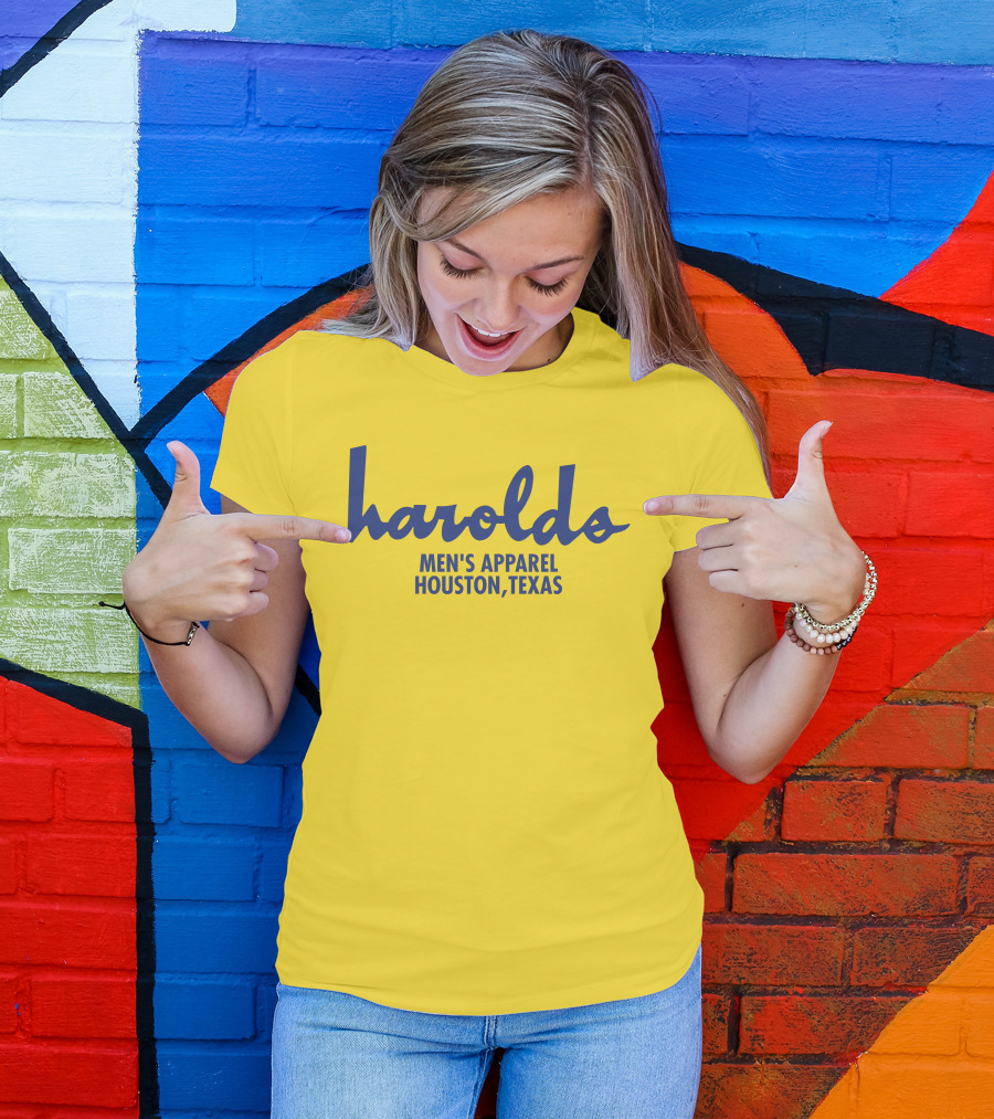 Harolds Men's Apparel Houston Texas Vintage Super 70s Sports Store Earl Campbell T-Shirt