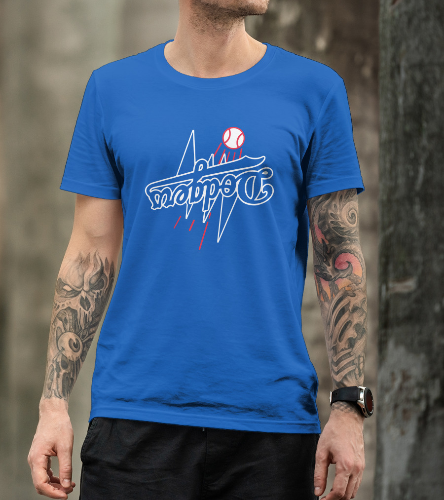 Dodgers Bolt Baseball T-Shirt