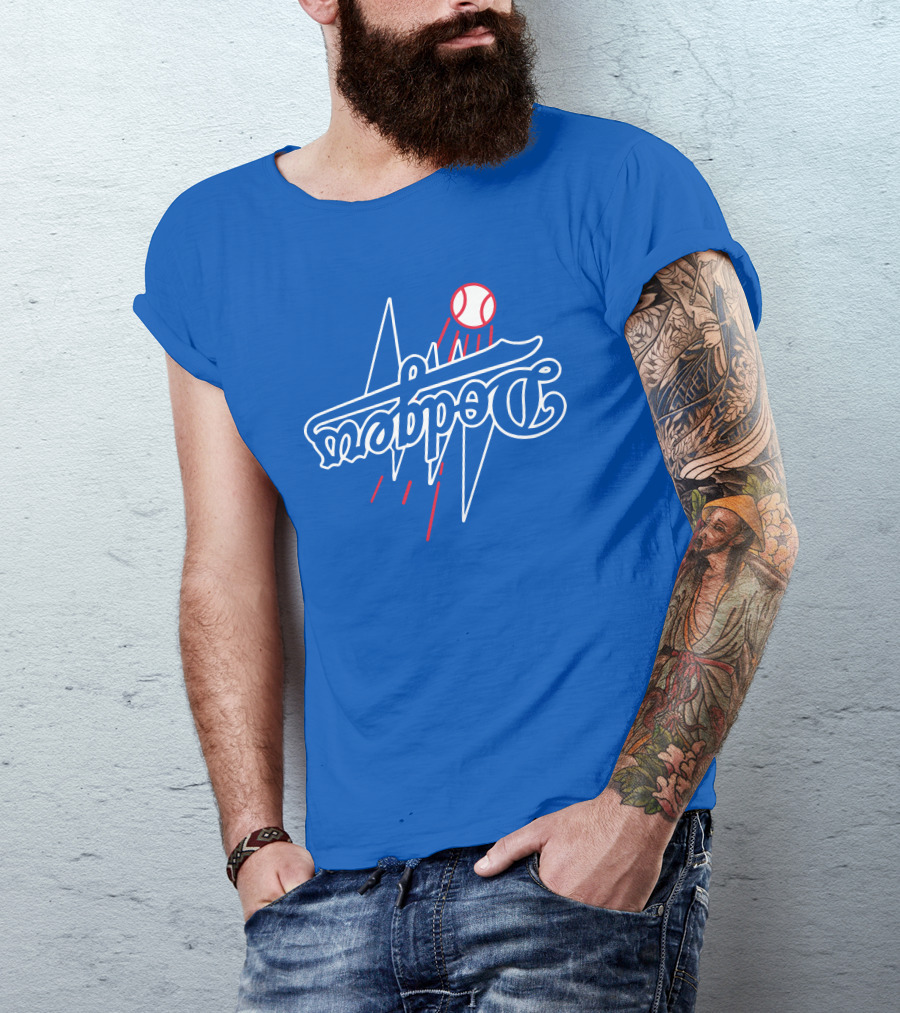 Dodgers Bolt Baseball T-Shirt