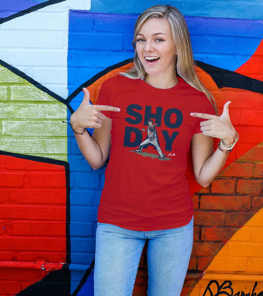 SHO DAY MLB Players Pitching Number 17 T-Shirt