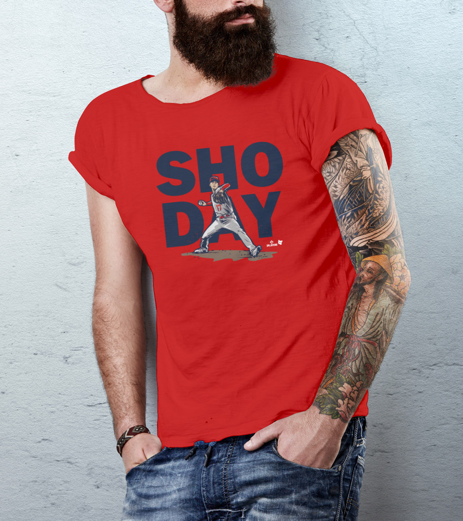 SHO DAY MLB Players Pitching Number 17 T-Shirt
