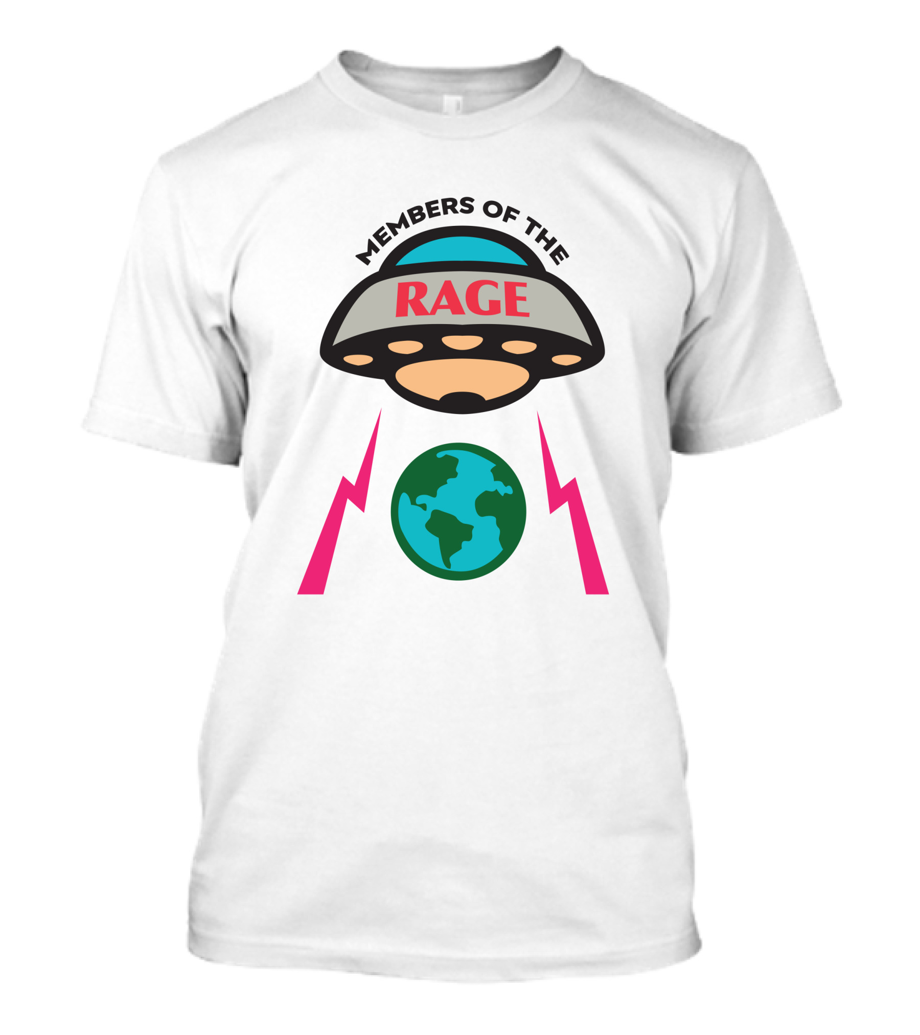 Members Of The Rage UFO Earth Lightning T-Shirt