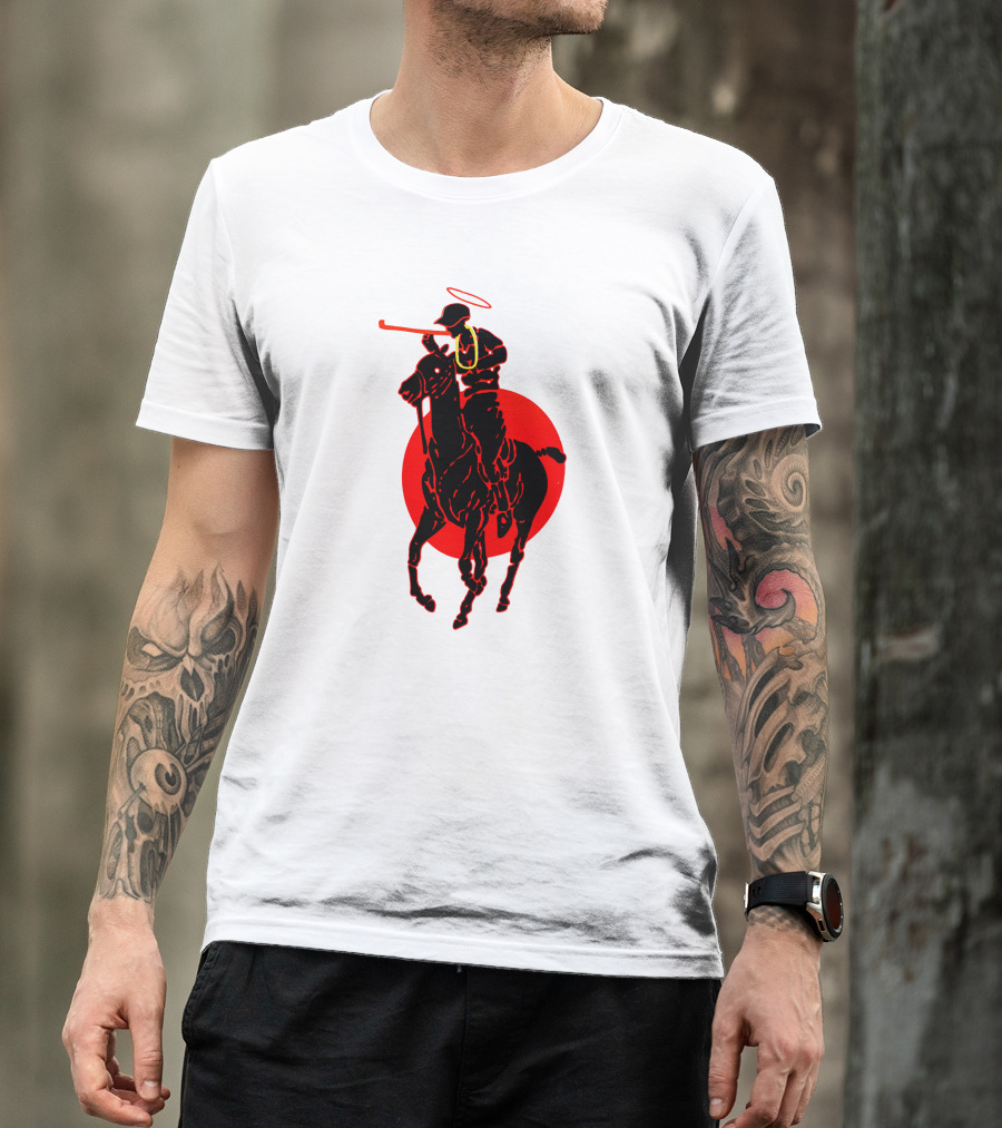 Soto Asa Merch Polo Player Halo Red Circle T-Shirt