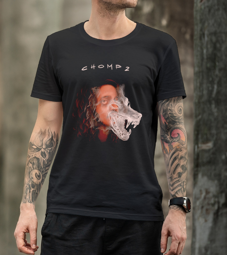 CHOMP 2 Russ Merch Wolf Overlay T-Shirt