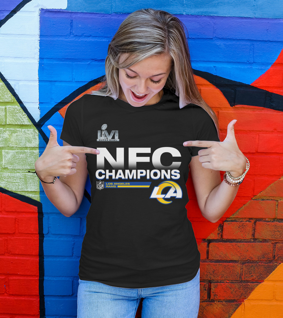 Super Bowl LVI NFC Champions Los Angeles Rams NFL LA T-Shirt