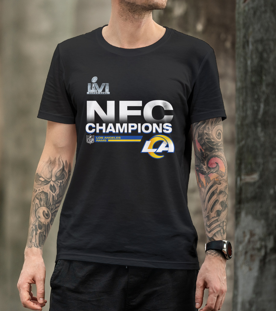 Super Bowl LVI NFC Champions Los Angeles Rams NFL LA T-Shirt