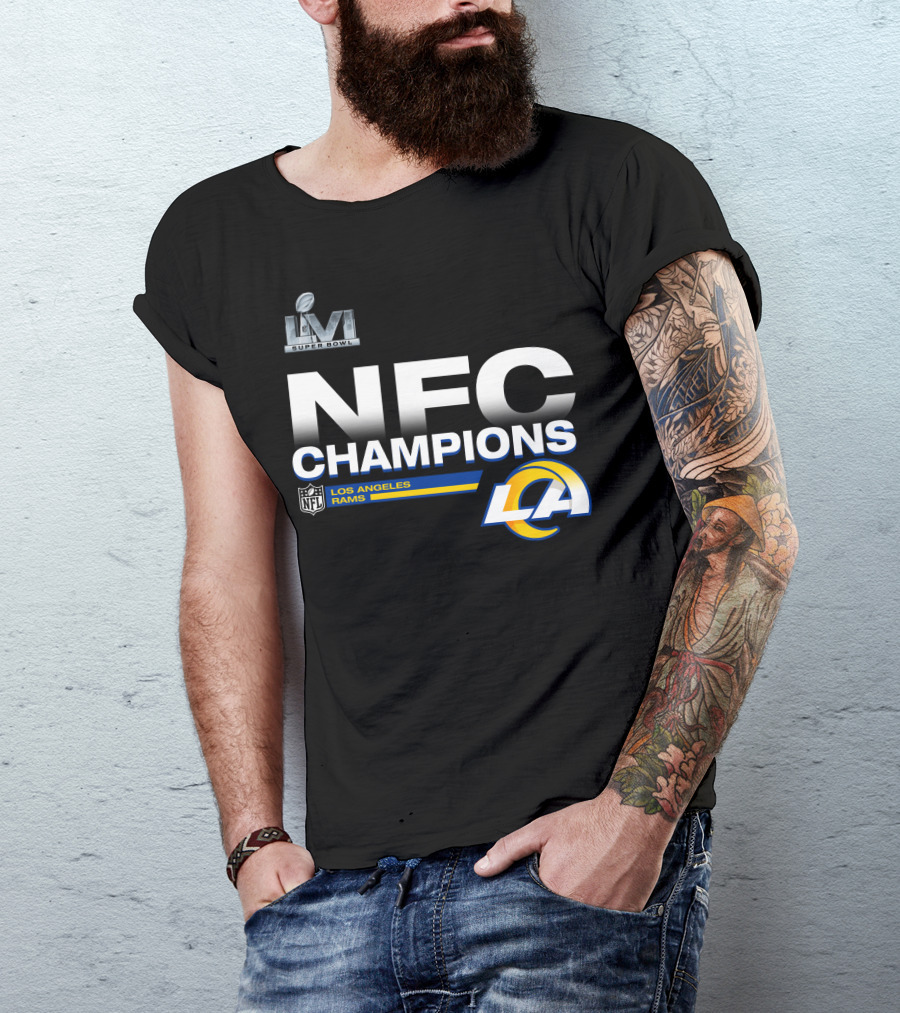Super Bowl LVI NFC Champions Los Angeles Rams NFL LA T-Shirt