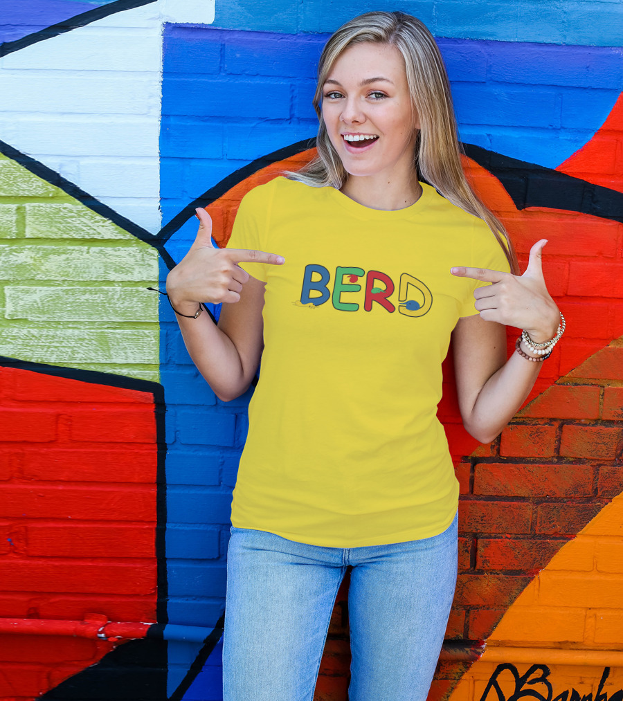 BERD Colorful Text With Mice Accents T-Shirt