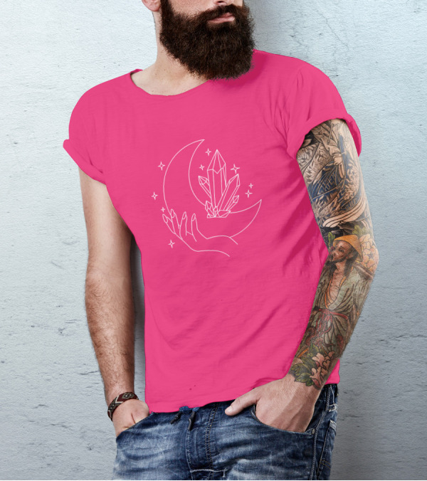 Eleanor Neale Moon Crystal Hand Stars Merch T-Shirt