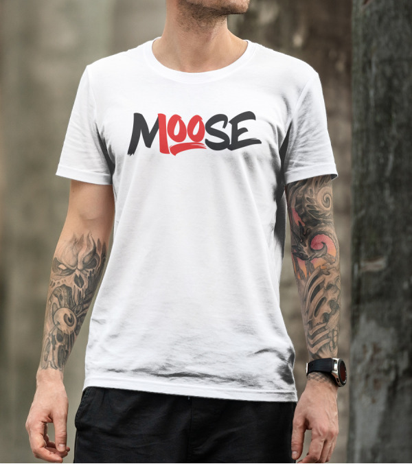Moosecraft Merch Moose Red T-Shirt