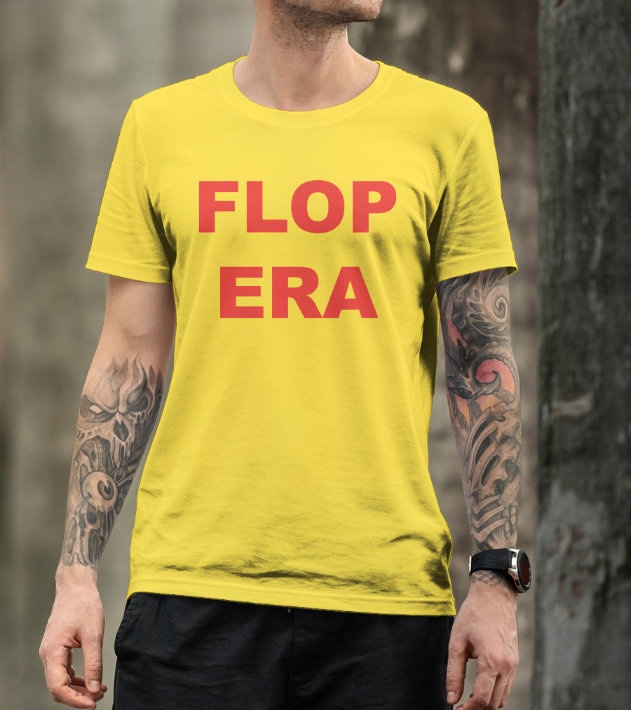 FLOP ERA Yellow Background T-Shirt