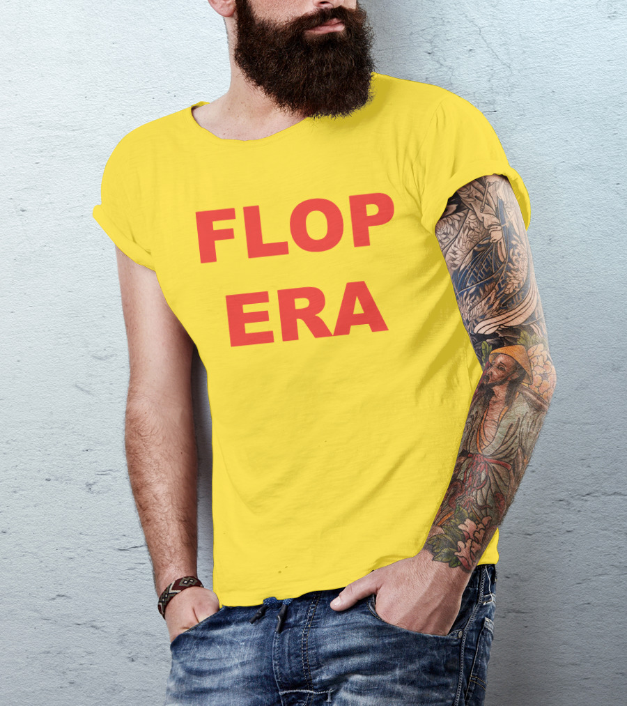 FLOP ERA Yellow Background T-Shirt