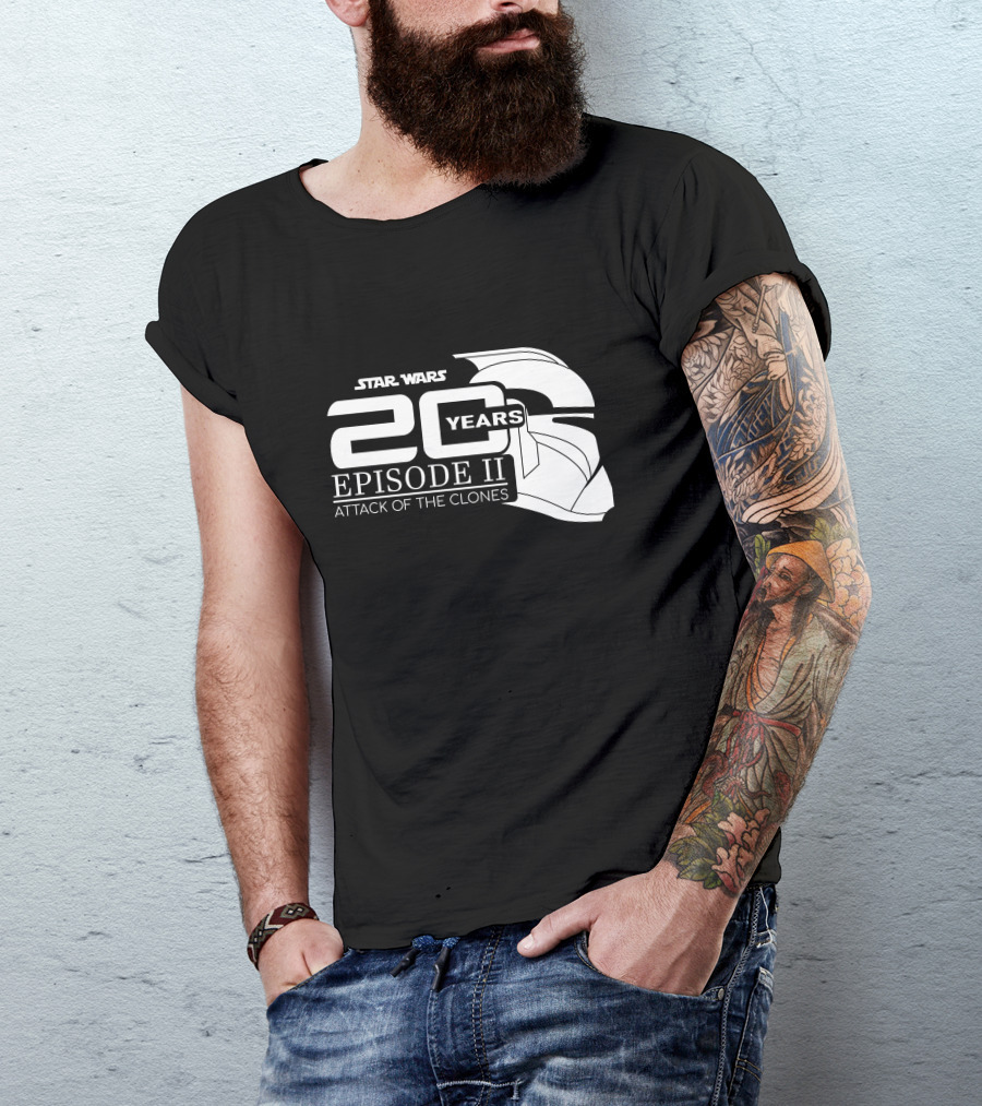 Star Wars 20 Years Episode II Attack Of The Clones T-Shirt