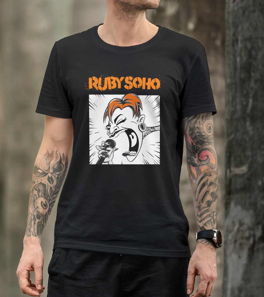 Shop AEW Ruby Soho Scream Mic Performance T-Shirt