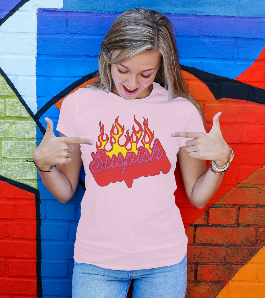Bailey Sarian Suspish Flame Light Pink T-Shirt
