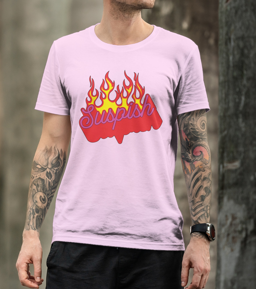 Bailey Sarian Suspish Flame Light Pink T-Shirt