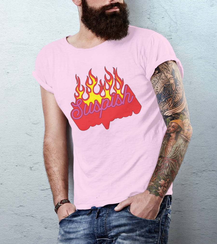Bailey Sarian Suspish Flame Light Pink T-Shirt