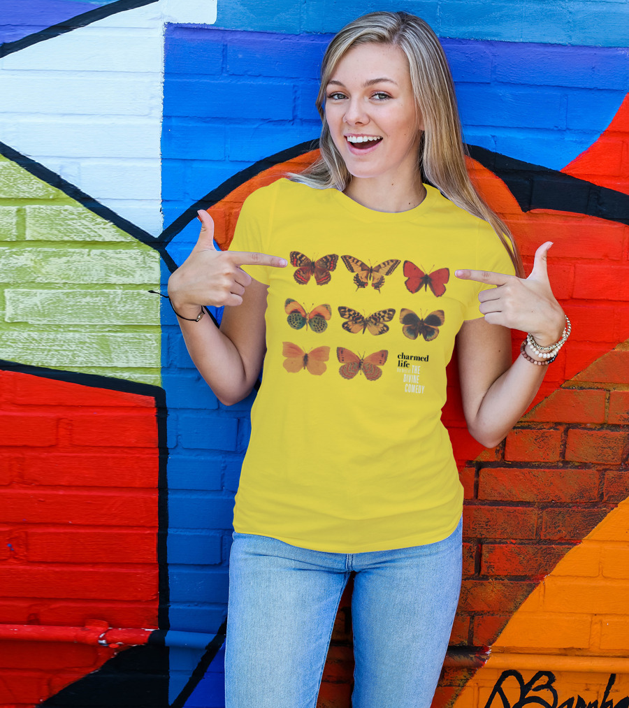 Charmed Life The Best Of The Divine Comedy Butterflies T-Shirt