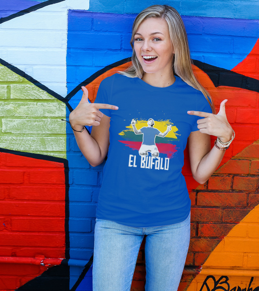 WATP El Bufalo Goal Celebration Colombian Flag Colors T-Shirt