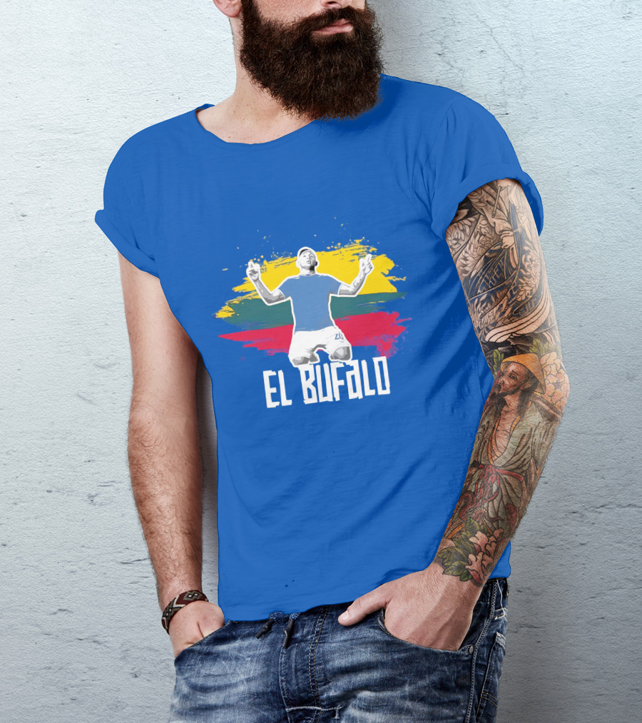 WATP El Bufalo Goal Celebration Colombian Flag Colors T-Shirt