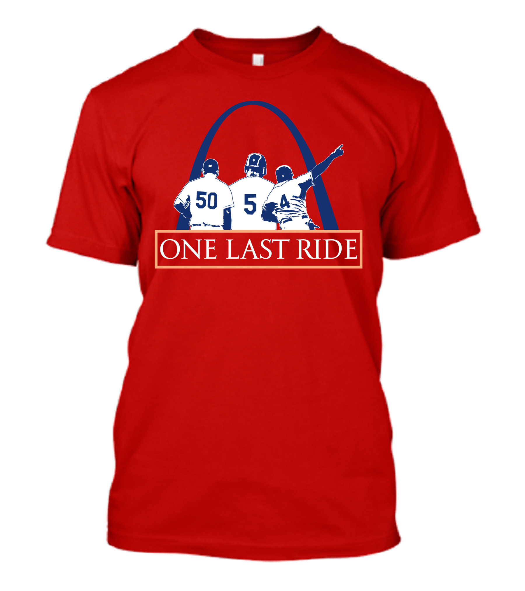 One Last Ride STL Sports Central Arch Baseball Trio T-Shirt