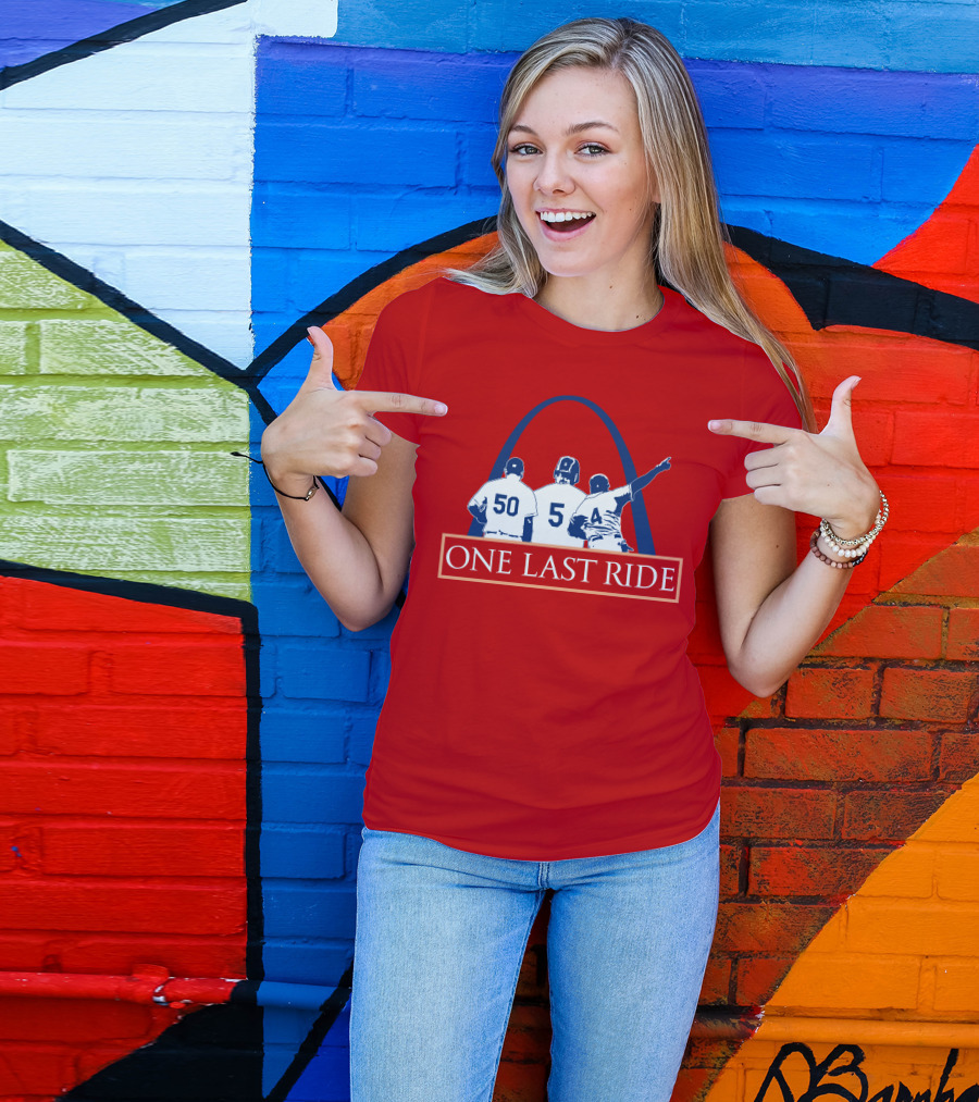 One Last Ride STL Sports Central Arch Baseball Trio T-Shirt