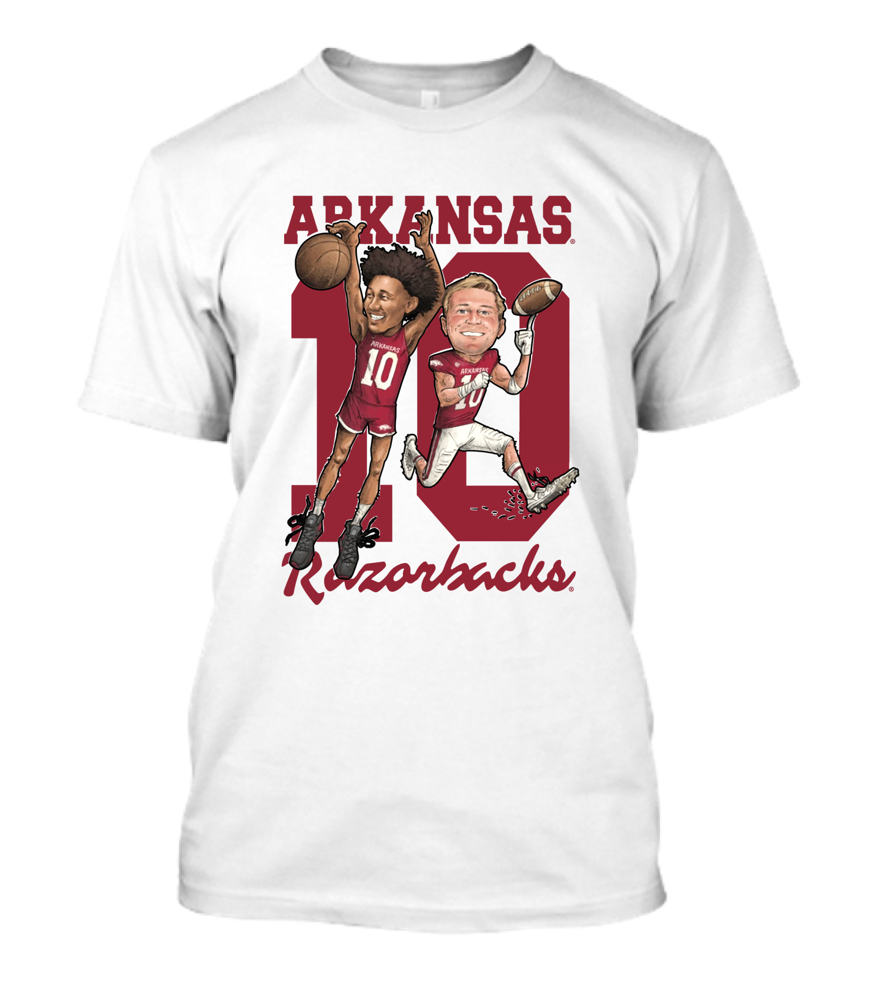 Arkansas Razorbacks Jaylin Williams Bumper Pool Ten T-Shirt