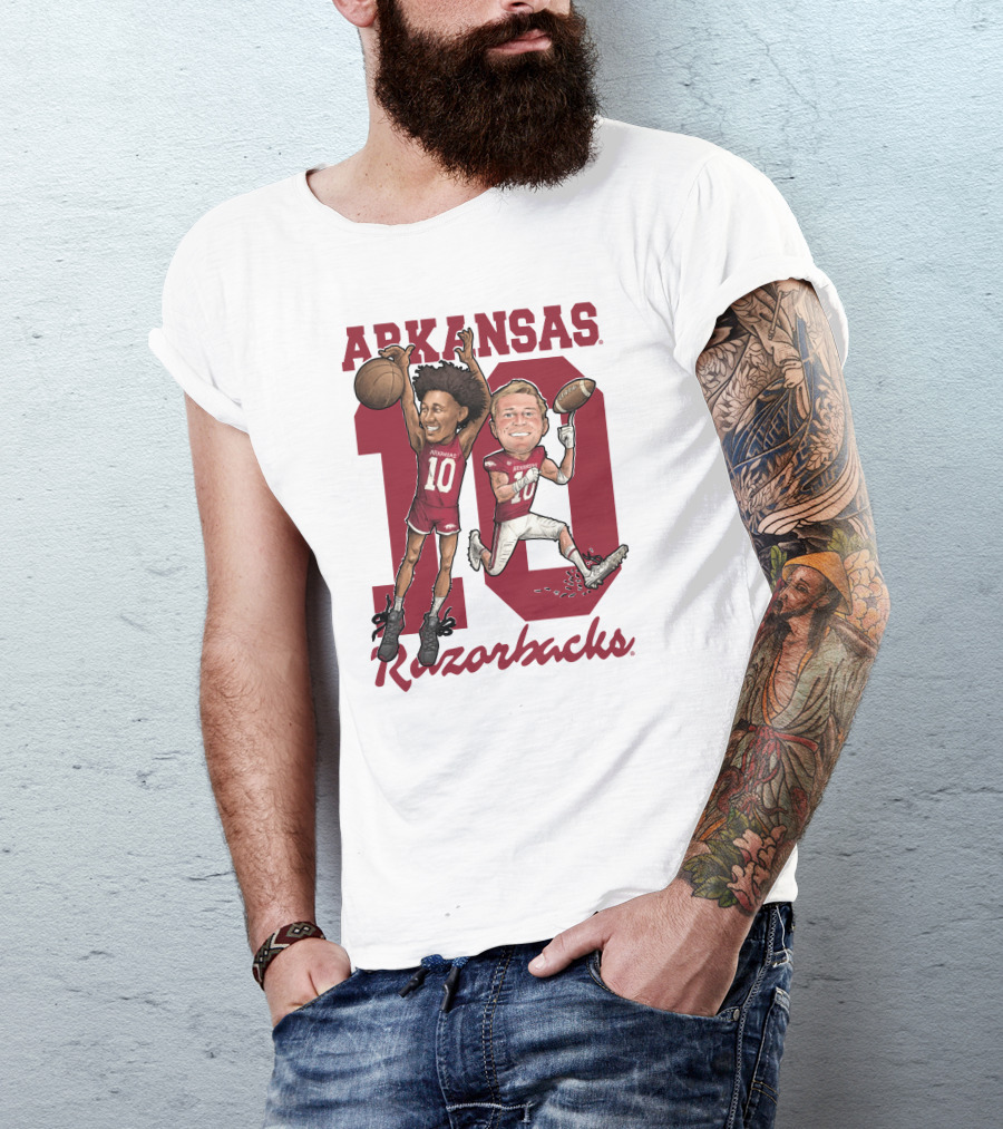 Arkansas Razorbacks Jaylin Williams Bumper Pool Ten T-Shirt