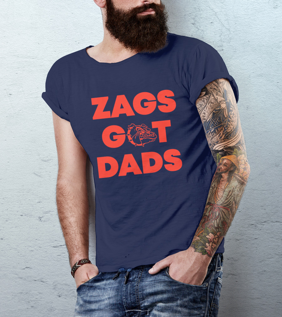 Zags Got Dads Gonzaga Bulldogs Logo Matt Gregg T-Shirt