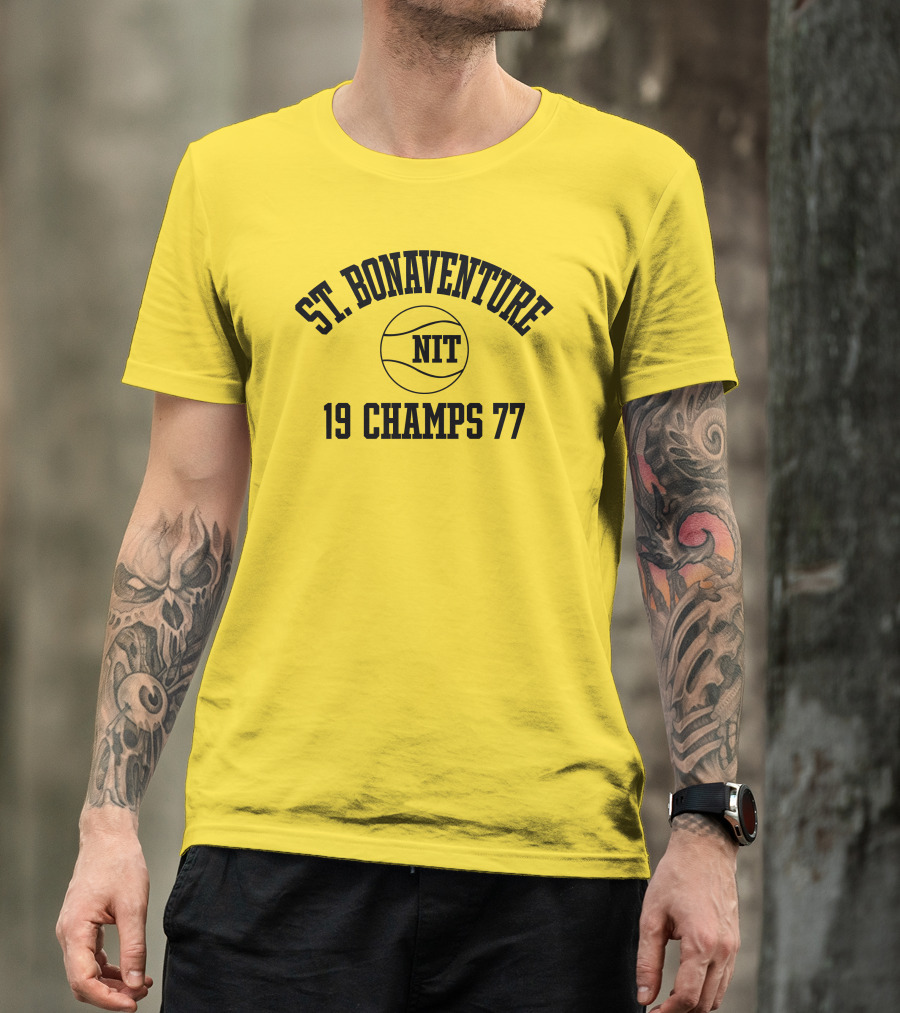 St. Bonaventure NIT 19 Champs 77 Basketball T-Shirt