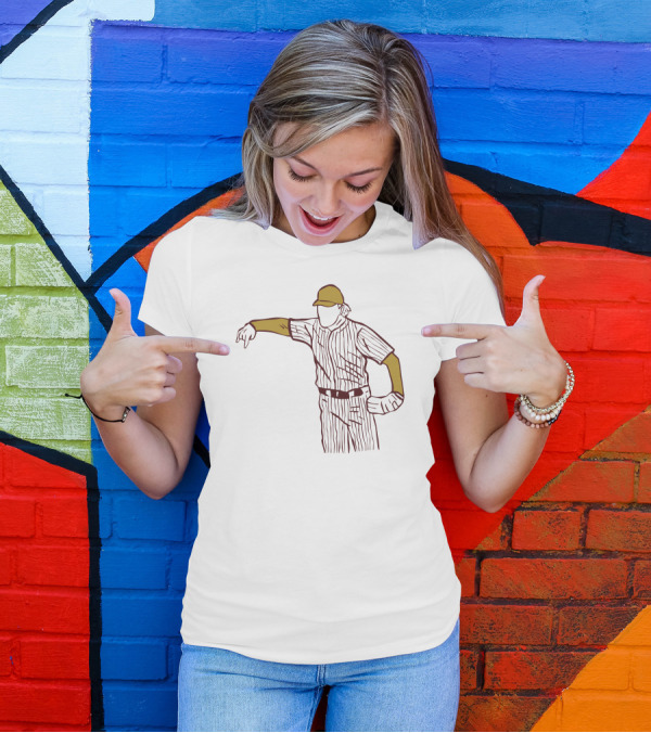 Tristan Stivors Pitching Baseball Player Pinstripe Uniform T-Shirt