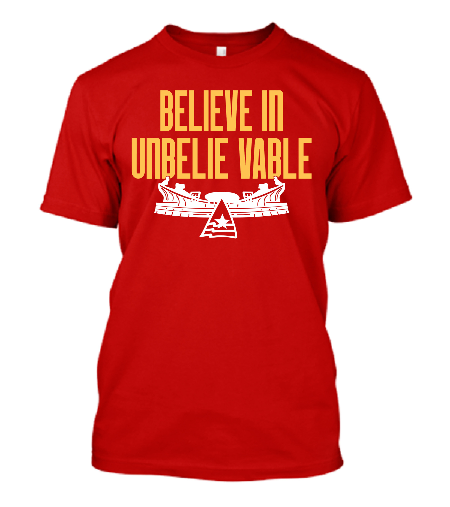 Chiefsaholic Believe In Unbelievable Stadium T-Shirt