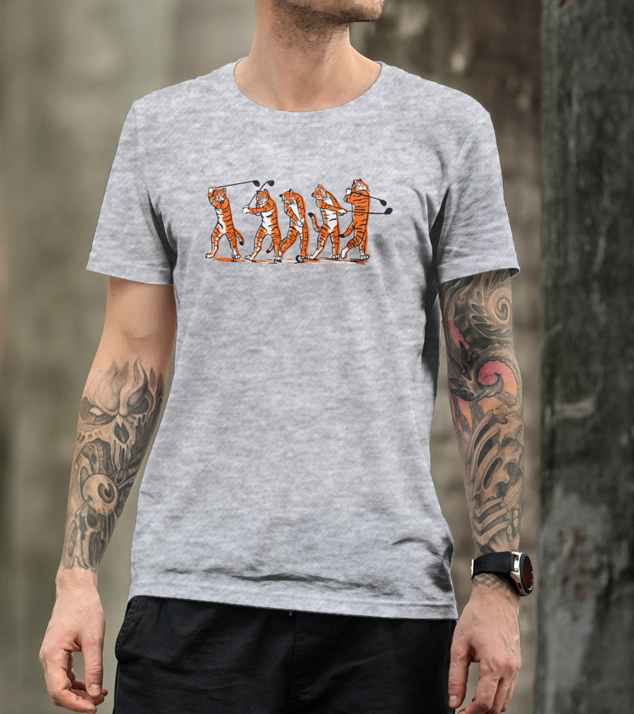 Golf Tiger Swing Sequence T-Shirt