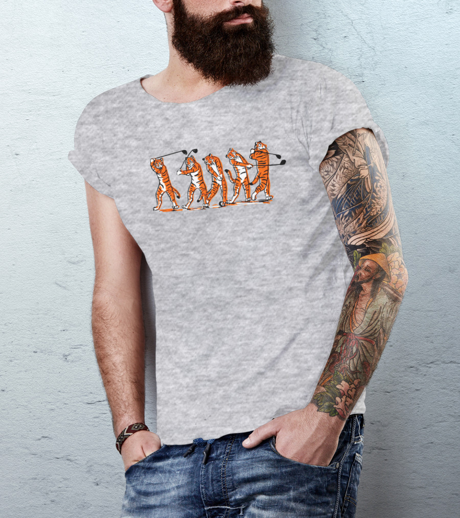 Golf Tiger Swing Sequence T-Shirt