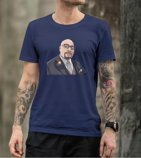 Lord Fusitu'a Bitcoin Enamel Pin Suit And Tie T-Shirt