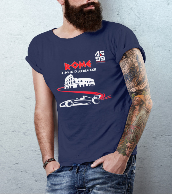 Rome E-Prix IX Aprile XXII AG99 Official Fan Club Antonio Giovinazzi T-Shirt