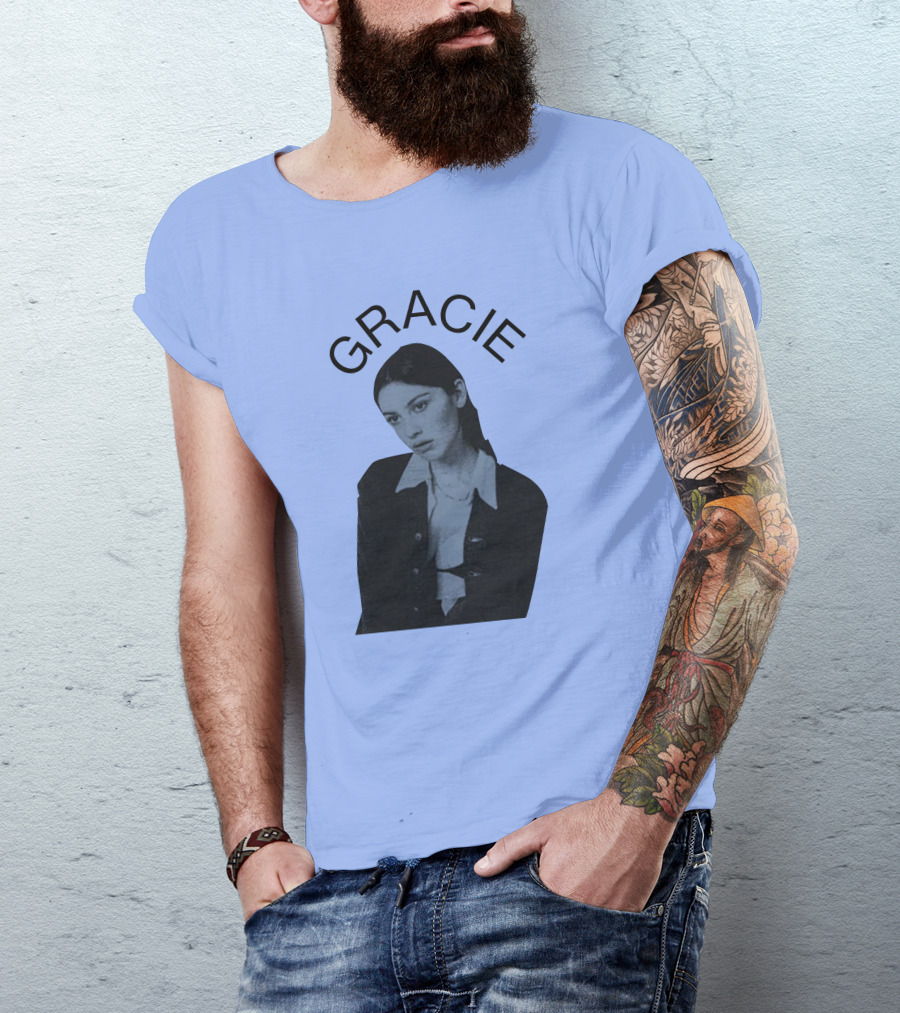 Gracie Vintage Style Portrait Tour Aesthetic T-Shirt