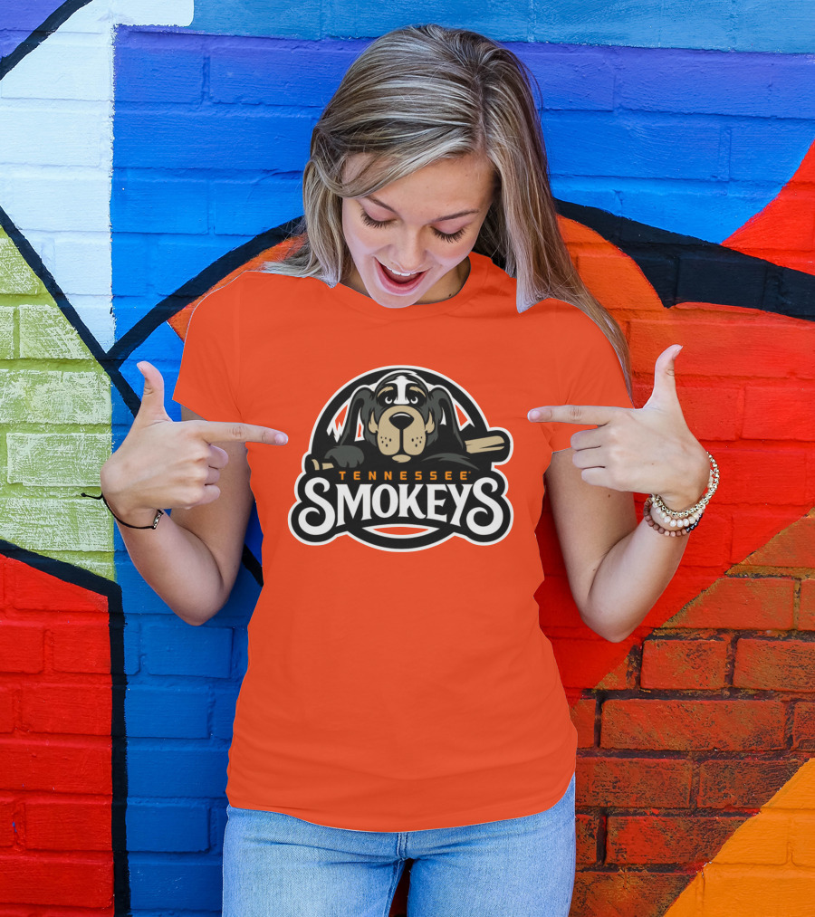 Tennessee Smokeys Baseball Team Mascot T-Shirt