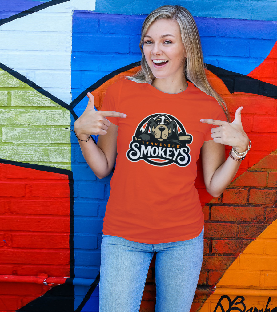 Tennessee Smokeys Baseball Team Mascot T-Shirt