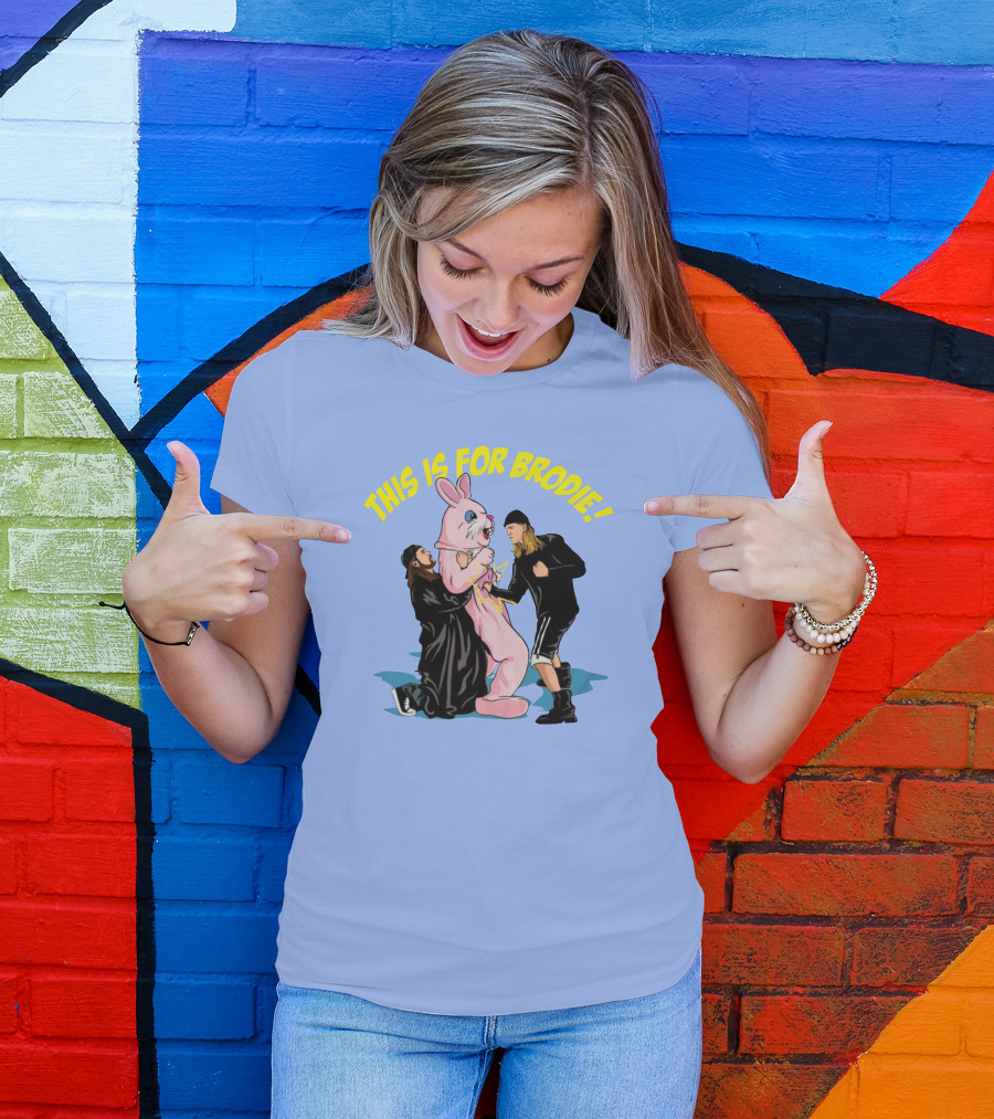THIS IS FOR BRODIE BUNNY BATTLE T-Shirt