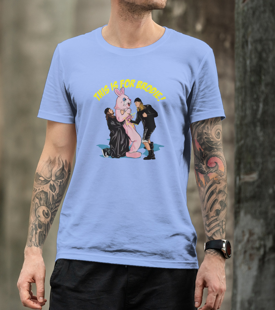 THIS IS FOR BRODIE BUNNY BATTLE T-Shirt