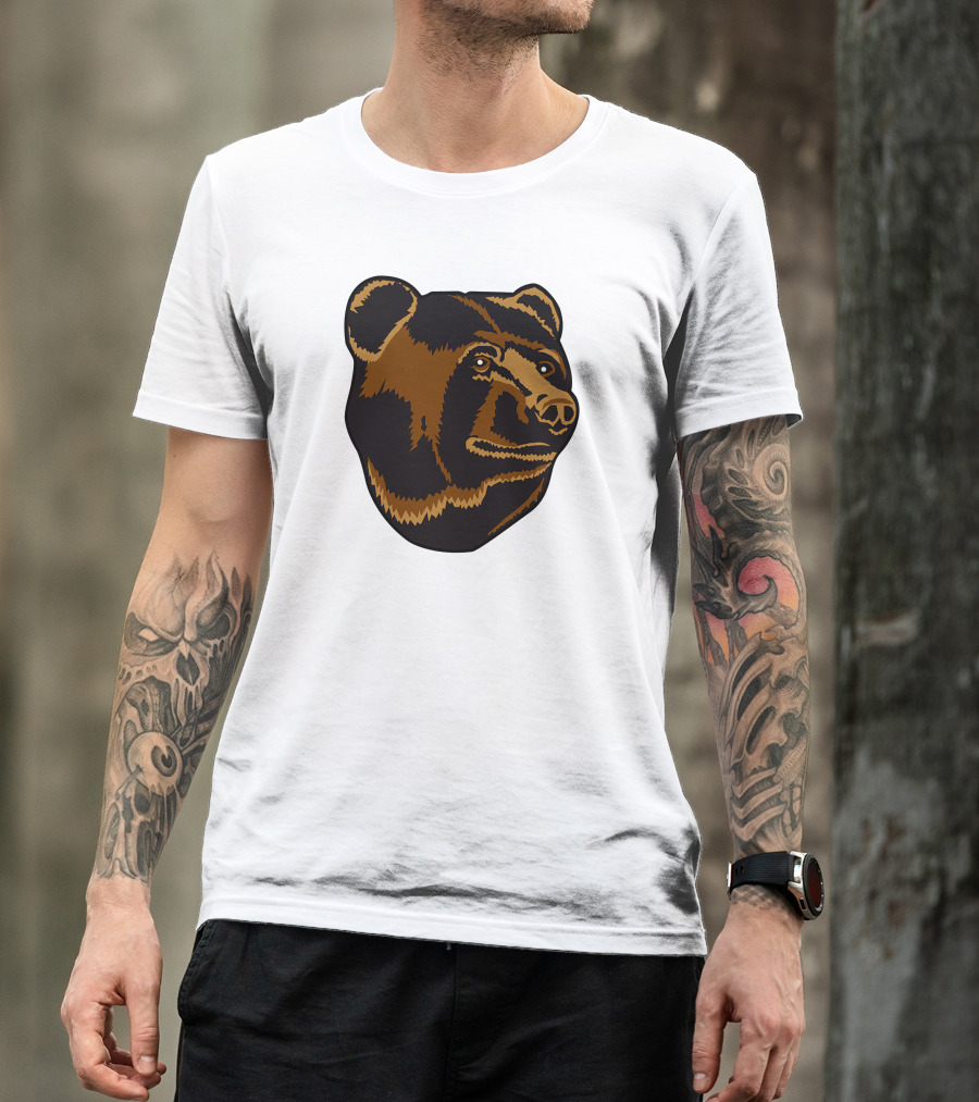 Boston Bruins Bear Head Emblem T-Shirt