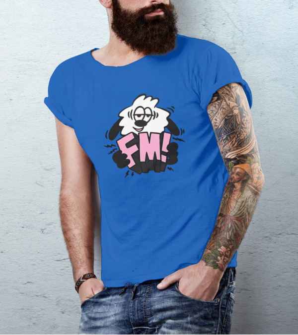 Vs X Verdy FM Cartoon Sheep Complex Con Blue T-Shirt